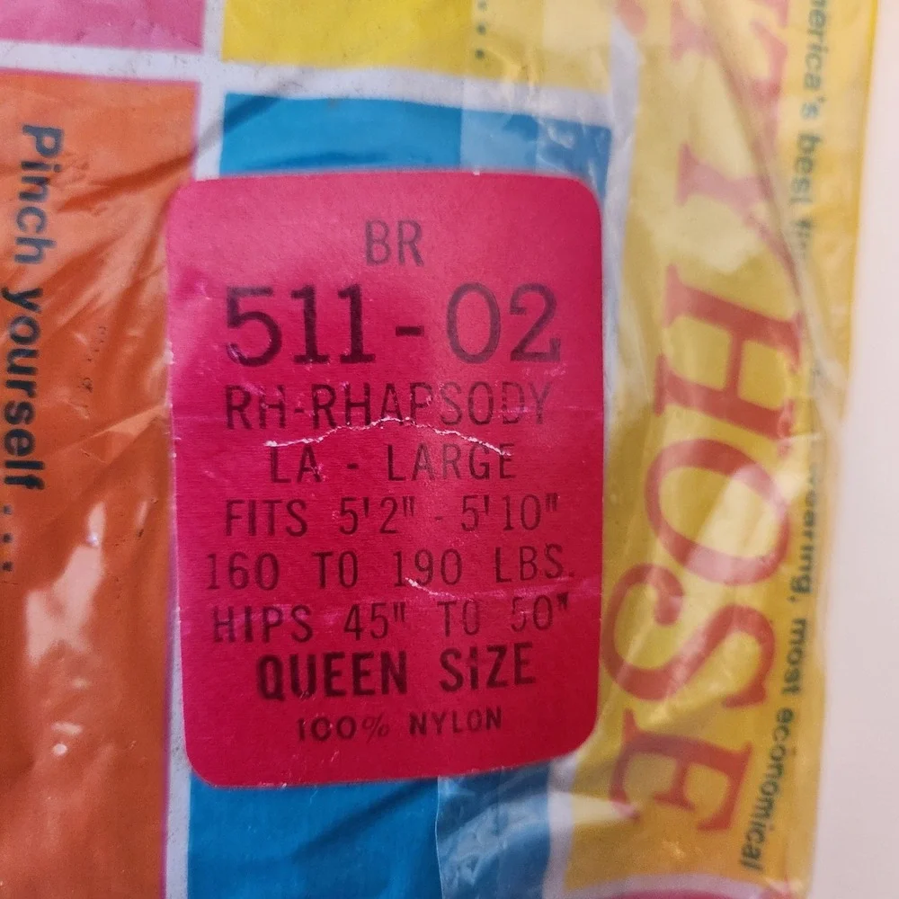 Vintage 1973 StarCrest of California Pantyhose Brown Rhapsody Queen Size 2 Pairs